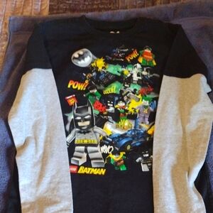 LEGO Black and Gray Long Sleeve Tee with Colorful Graphic